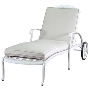Aluminium buiten zonneschijn zwart outdoor terug lifting stoel outdoor strand stoel liggen bed