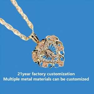 Collar con Colgante Ovalado de la <span class=keywords><strong>Virgen</strong></span> María, Nuestra Señora de Guadalupe, Personalizado por 21yearfactory, para Mujer, Joyería Perfecta - Product Image 5