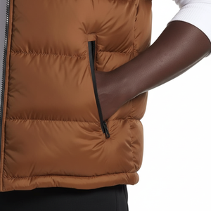 Doudoune en toile enduite unisexe Protection UV Caractéristique respirante Finition brillante Logo avant Rembourrage chaud de printemps Doublure en coton - Product Image 1