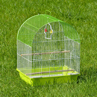 Cage pour les oiseaux, accessoire d'élevage en fil de fer peint, cage pour oiseaux, perroquets, extérieur, vente directe d'usine,