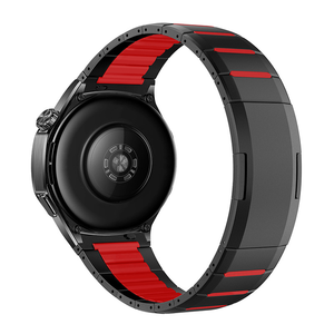 Bracelets de montre en silicone bicolores de haute qualité, étanches, avec fermoir papillon pour <span class=keywords><strong>Huawei</strong></span> Watch <span class=keywords><strong>4</strong></span> Pro 48 mm - Product Image 5
