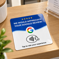 Wasserdichter QR-Code-Aufkleber Bewertungs-NFC-Aufkleber Kontaktloses Tippen zum Bewerten für Restaurant Hotel Klinik Geschäft