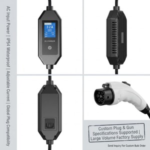 Caricatore EV di Livello 2 11kW 22kW Tipo1 Tipo2 NACS GBT Smart APP WiFi IP65 Impermeabile Timer LCD per <span class=keywords><strong>Auto</strong></span> Viaggi Esterni Personalizzato OEM - Product Image 5