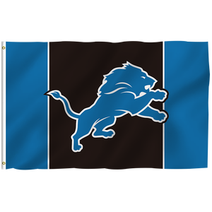 Haute qualité 3x5ft pour NFL Football Team Bannières de conception personnalisées pour <span class=keywords><strong>Detroit</strong></span> Lions Drapeaux 100% Polyester Stock pour toutes les équipes - Product Image 1