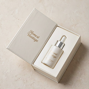Customize Logo 30 ml Hair Body Facial Oil Serum Bottle Flat Shoulder Essence Cylinder <b>Glass</b> Dropper Bottle <b>Packaging</b> Gift Box - Product Image 2