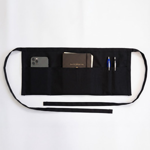 BOHARERS Tablier <span class=keywords><strong>de</strong></span> taille avec 3 poches, lot <span class=keywords><strong>de</strong></span> 3 - Tablier court marron pour <span class=keywords><strong>serveuse</strong></span>, lavable en machine - Product Image 2