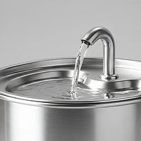 Fontaine à eau automatique pour chiens et chats de 3,2 L en plastique, distributeur d'eau pour animaux de compagnie à circulation automatique, bol d'eau fraîche filtrée, intérieur/extérieur