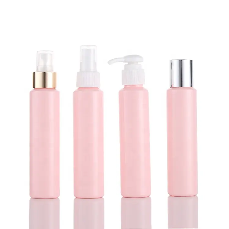 Customise Environmental Eco Friendly Pink Spray 100 ML Cosmetics Producton PET Bottle
