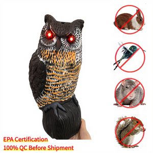 Répulsif Solaire Radar Laser Réaliste Contre les <span class=keywords><strong>Oiseaux</strong></span> avec Panneau Solaire Automatique et Appel Réaliste <span class=keywords><strong>d</strong></span>'Huette pour Jardin et Patio – Prêt à Expédier - Product Image 1