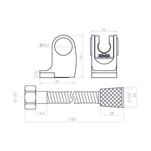 Современный Домашний набор для душа из пластика <span class=keywords><strong>Oem</strong></span>, регулируемый пластиковый ручной набор для душа - Product Image 2