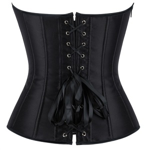 Corsé ajustado para mujer, bustier vintage con cordones y varillas, top moldeador, faja reductora de cintura, <span class=keywords><strong>sin</strong></span> <span class=keywords><strong>tirantes</strong></span>, para boda y disfraz de escenario - Product Image 5