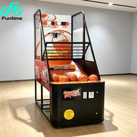 Machine de jeu d'arcade de basket-ball de rue à monnayeur pour centre de jeux, machine de tir de basket-ball pour parc d'attractions intérieur