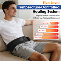 Ceinture chauffante portable sans fil pour les hanches, rechargeable par USB, compresse chaude vibrante, masseur de la taille et des hanches