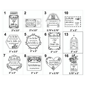 Cartes d'invitation de mariage et de fiançailles « SAVOIR LA <span class=keywords><strong>DATE</strong></span> », cadeaux personnalisés gravés en bois/acrylique, souvenirs de fête gravés - Product Image 5