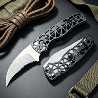 Couteau pliant en titane, lame en acier inoxydable 14C28N, couteau de poche pliant EDC, vente en gros, léger, durable, compact