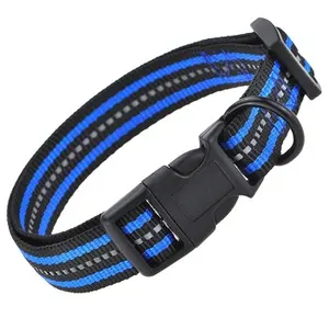 Custom Classic Cheap Nylon Dog Pet Collar With Plastic Buckle from Pet Products Manufacturer