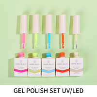 CaiXuan Nail Gel Polish colour Uv Gel Set 60 pièces/kit Nail Art Salon Base et couche de finition Uv Gel vernis à ongles Set