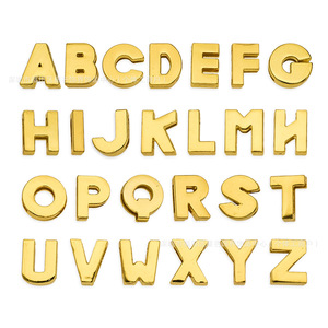 ตัวอักษรคริสตัล A-Z อุปกรณ์ตกแต่งสัตว์เลี้ยง เครื่องประดับผม จี้ตัวอักษรแบบกำหนดเองสำหรับปลอกคอสุนัข - Product Image 1