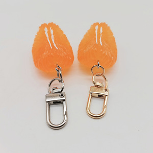 Llavero de resina con colgante de naranja de la serie Frutas, regalo para eventos, suministros para tiendas de té con leche - Product Image 2