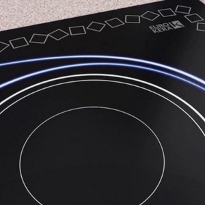 <span class=keywords><strong>Placa</strong></span> de Vidrio Cerámico para Cocina de Inducción de 4mm 6mm con Patrón Personalizado, Resistente a Choques Térmicos, Pulida 850 ° Cristal Negro Cristalino - Product Image 4