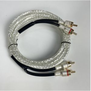 สายสัญญาณเสียง RCA ประสิทธิภาพสูง2RCA กับ2RCA สายสัญญาณเสียงสเตอริโอแบบใส - Product Image 5