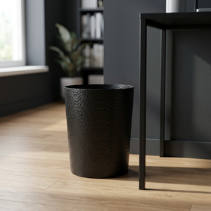 Metal Waste <b>Bin</b> Decorative Metal Trash Can Dustbin Garbage <b>Bin</b> Storage Basket <b>Office</b> Home Hotel Bedroom Bathroom Kitchen Waste - Product Image 6