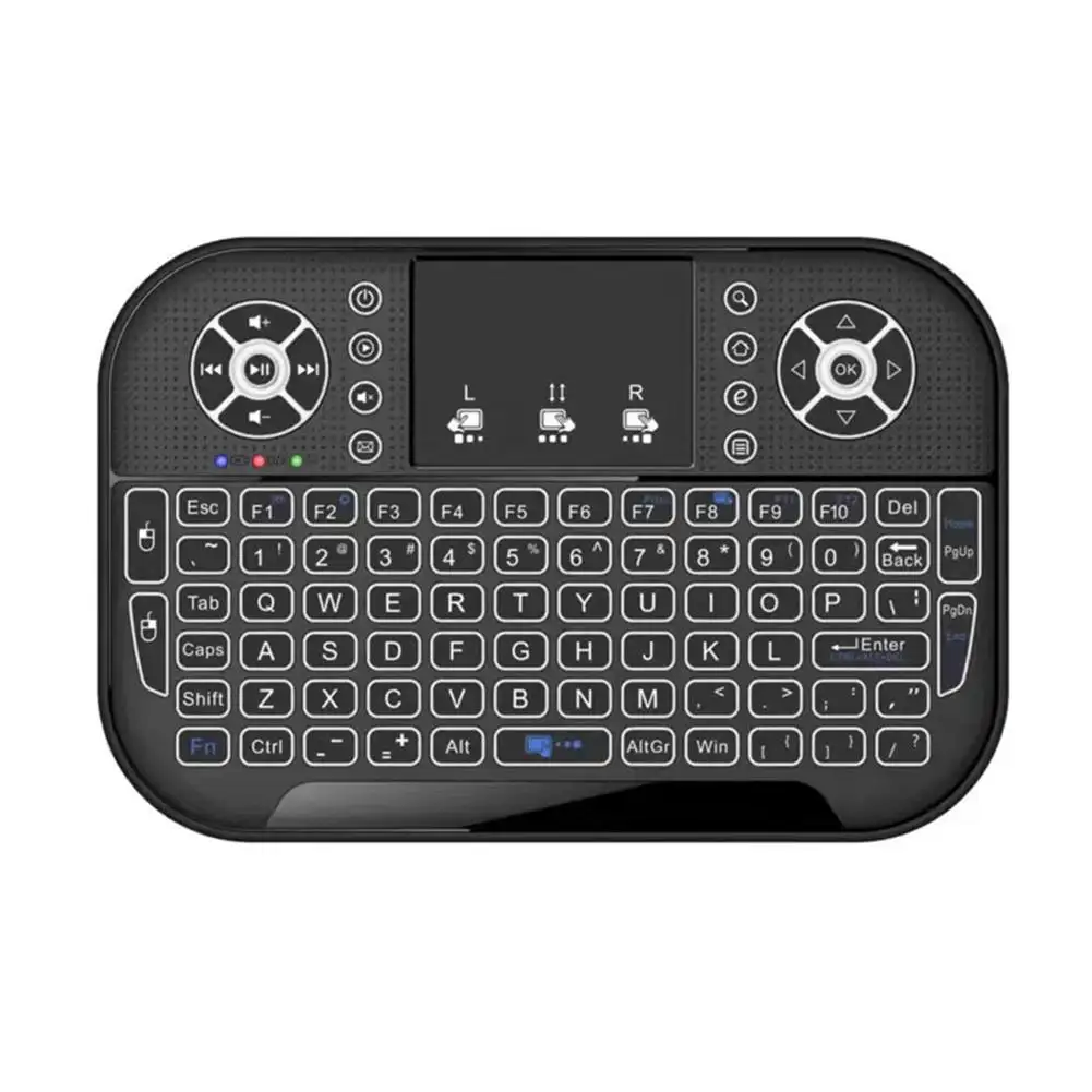 A8 Oplaadbare Ergonomische 2.4G Air Muis Touchpad Backlit Draadloos Toetsenbord Met Usb-Ontvanger Voor Smart Tv Box Accessoires