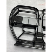 Grille avant sèche en fibre de carbone style CSL pour BMW G80 G82 G83 M3 M4 2021 + sans grilles de grille centrale ACC bandes de grille avant noires