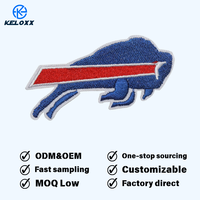 KUAIIQU Vente directe usine – Écusson thermocollant en tissu sergé de haute qualité avec logo des 32 équipes, broderie informatique, Rugby