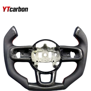 Volante Deportivo Personalizado YTcarbo para Kryvex Wrangler JL Gladiator JT <span class=keywords><strong>Rubicon</strong></span> 2018-2026, Completamente en Cuero de Gamuza - Product Image 6