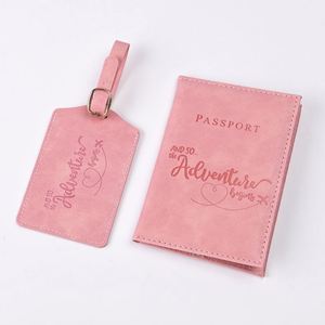 Set de Lujo: Funda Premium de PU para Pasaporte, Etiqueta de Equipaje y Cartera para Viajes, Colores Sólidos, Regalo Ideal para Viajeros - Product Image 4