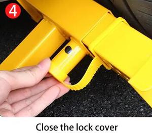 Serrure de pince de roue de voiture robuste conception <span class=keywords><strong>antivol</strong></span> réglable serrure de roue de voiture serrure <span class=keywords><strong>antivol</strong></span> <span class=keywords><strong>pour</strong></span> remorque - Product Image 5