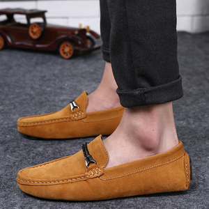 Mocassins de Conduite <span class=keywords><strong>en</strong></span> Cuir pour <span class=keywords><strong>Homme</strong></span> Chaussures <span class=keywords><strong>Bateau</strong></span> Plates et Basses de Loisir - Product Image 5