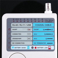 Testeur de Câbles Réseau LAN Multimédia 4 en 1 avec Fonctions Multiples et Unité Distante (RJ11, RJ45, USB, BNC)