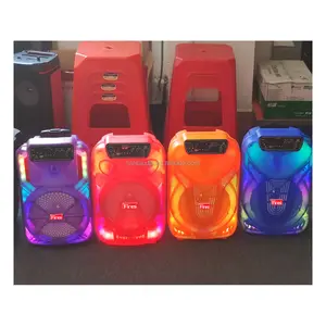 다채로운 케이싱 투명한 OEM 스피커 partybox 음악 오디오를 가진 최고 베이스 휴대용 스피커 subwoofer 8 인치 quran 스피커