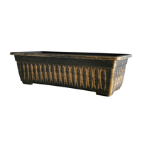 RTI Pot de fleur en plastique rectangulaire multifonctionnel dédié au balcon avec plateau pot de fleur en plastique économique