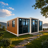 Maison capsule modulaire préfabriquée résistante au vent pour la vie en famille, installation rapide, structure en acier, maison conteneur extensible