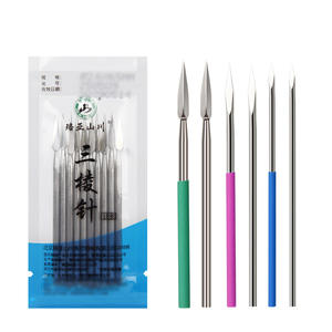 إبر مثلثة طبية غير معقمة 10 قطع/كيس قابلة لإعادة الاستخدام بالجملة للعلاج بالطب الصيني التقليدي - Product Image 5