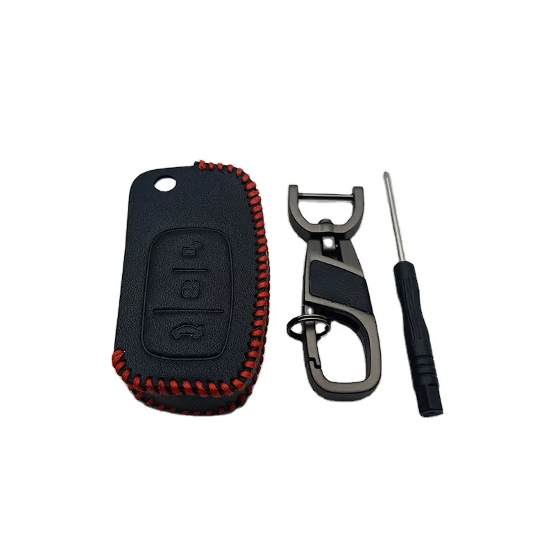 Leder Auto Remote Key Cover Fall für Ford Fiesta Focus 2 Eco sport Kuga Flucht Falcon B-Max C-Max Eco Sport Galaxy für Auto