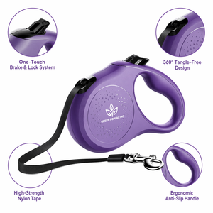 Reflective 3m 5m 8m OEM Automatic BPA Free Non Slip Grip Hands Free Safe Customized <b>Dog</b> Leads Custom Nylon Retractable <b>Dog</b> <b>Leash</b> - Product Image 2