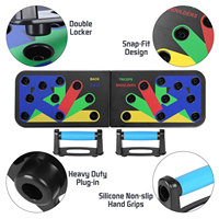 Gran oferta 13 en 1 Sistema de ejercicio físico de entrenamiento Premium logotipo personalizado plegable ABS Push-up Board Pull Training Rack para uso doméstico