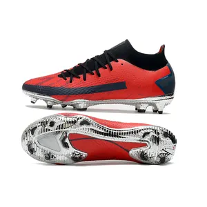 Top1:1 men's phantom GT FG x skepta blood chrome university football boots soccer shoes