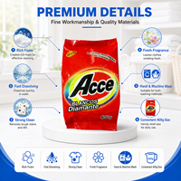Lessive en poudre écologique 400g de haute qualité, formule riche personnalisable, sacs pour le Moyen-Orient