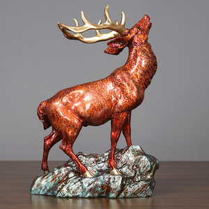 Escultura de ciervo Yoyo de Copper World, adorno artístico hecho a mano para decoración del hogar y la oficina, regalo - Product Image 3