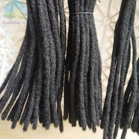 Extension de cheveux humains indiens crépus, crochet de cheveux en vrac doux et naturel, dreadlocks pour femmes noires, stock