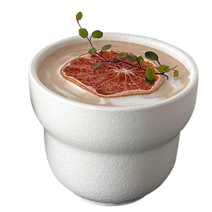 Taza de leche Cuppino de cerámica de estilo japonés, taza de café de gres, taza de té de cerámica blanca - Product Image 5