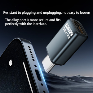 Nhiều Góc Hình Dạng 240W Dữ Liệu Chuyển Đổi Type-C Nam Để Loại C Nữ <span class=keywords><strong>Adapter</strong></span> 80Gbps U Đĩa Điện Thoại Máy Tính Xách Tay Sạc Kết Nối - Product Image 5