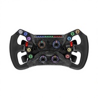 Volante de Carreras Inalámbrico SIMAGIC GT Neo 2.4GHz para Simulador de Juegos, Botones Táctiles, Doble Embrague, Disco de Accionamiento Directo, Nuevo, Fibra de Carbono