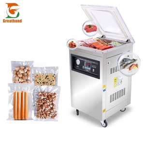 Dz-400 Wholesale Low Price Industrial Keeping Fresh Seafood Chicken Fruit Meat Tea Rice Vacuum Packaging <b>Machine</b> With Nitrogen - Product Image 1
