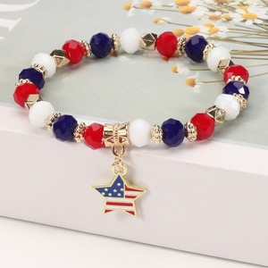 Pulsera con Bandera Americana, Pulsera para el Día de la Independencia, Decoración para la Fiesta del 4 de Julio, Regalo para Niñas, Pulsera Promocional de <span class=keywords><strong>Supermercado</strong></span> - Product Image 4